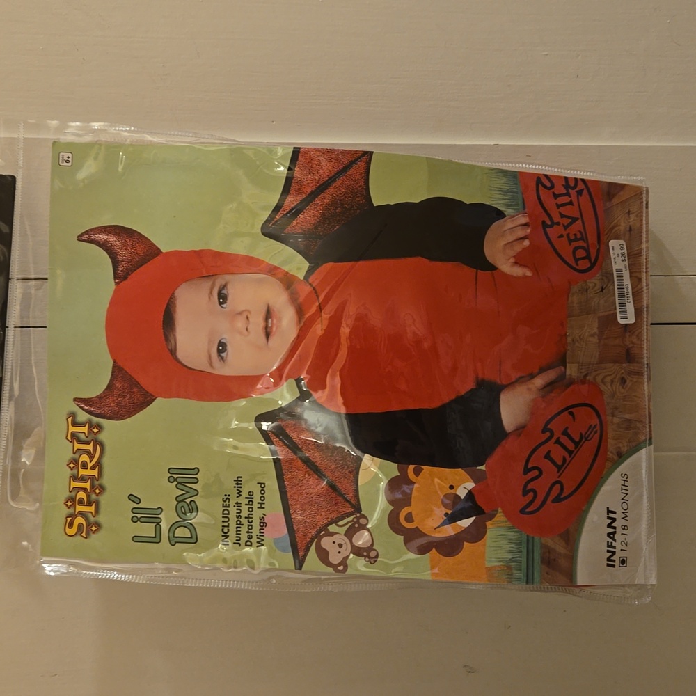 Spirit Lil' Devil infant costume Sz 12-18 mos.